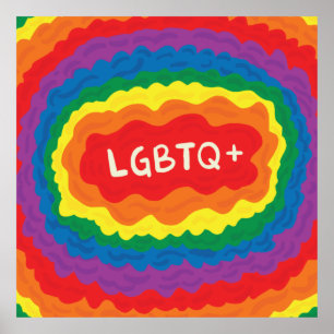 LGBT+pride. queer , rainbow colour.  Poster