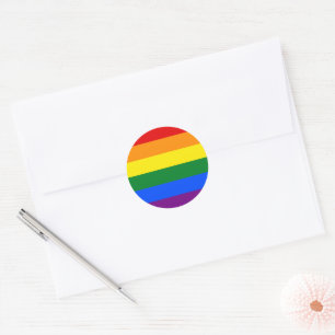 LGBT Pride Rainbow Classic Round Sticker