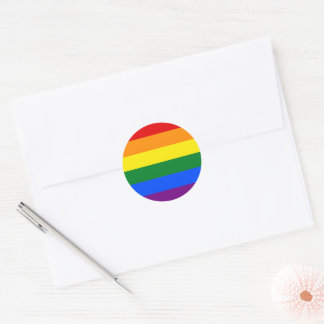 LGBT Pride Rainbow Classic Round Sticker