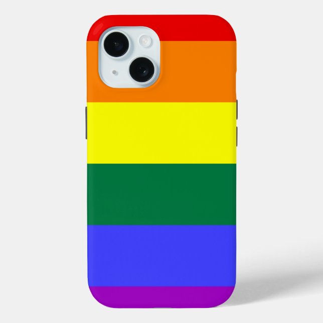 LGBT Pride Rainbow Flag Case-Mate iPhone Case (Back)