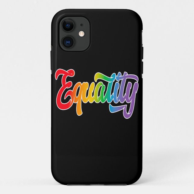 LGBT Pride Rainbow Flag Equality Case-Mate iPhone Case (Back)