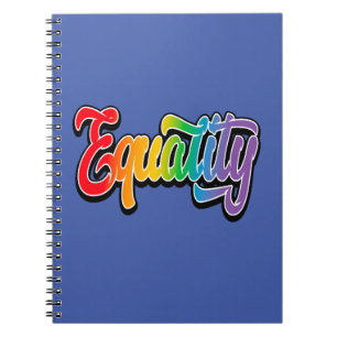 LGBT Pride Rainbow Flag Equality Notebook