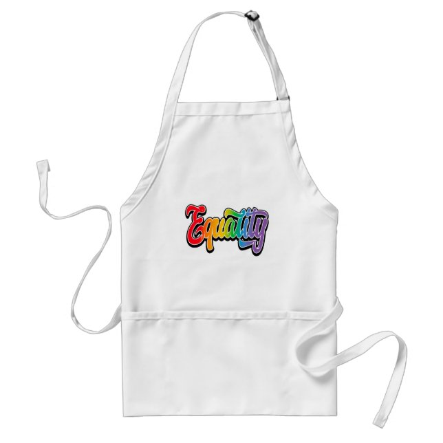 LGBT Pride Rainbow Flag Equality Standard Apron (Front)