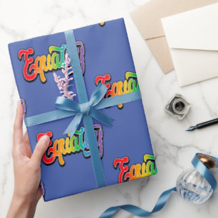 LGBT Pride Rainbow Flag Equality Wrapping Paper