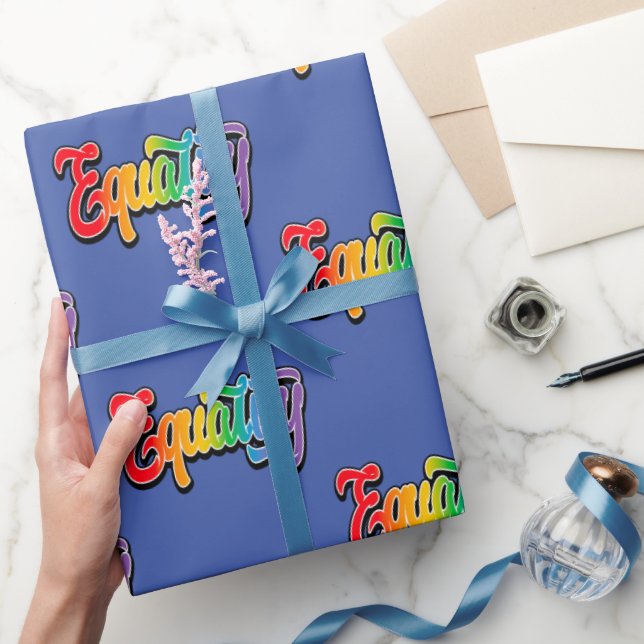 LGBT Pride Rainbow Flag Equality Wrapping Paper (Gifting)
