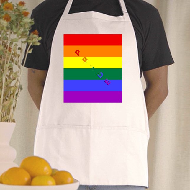 LGBT Pride Rainbow Flag Standard Apron (LGBT Pride Rainbow Flag Adult Apron)