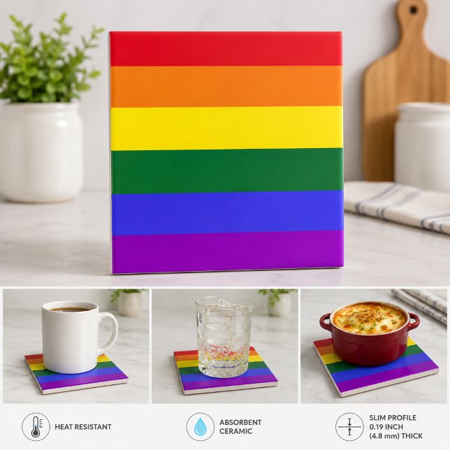 LGBT Pride Rainbow Flag Tile (LGBT Pride Rainbow Flag Tile)