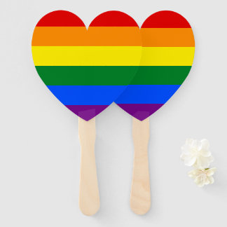 LGBT Pride Rainbow Hand Fan