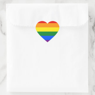 LGBT Pride Rainbow Heart Sticker