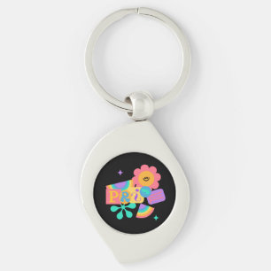 LGBT+pride. Rainbow love. Sunflower love.          Key Ring