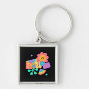 LGBT+pride. Rainbow love. Sunflower love.         Key Ring