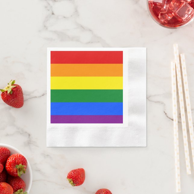 LGBT Pride Rainbow Napkin (Insitu)
