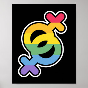 LGBT+Pride. Rainbow. Poster