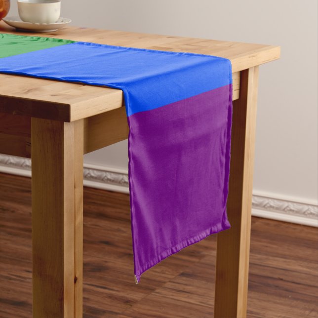 LGBT Pride Rainbow Short Table Runner (In Situ)
