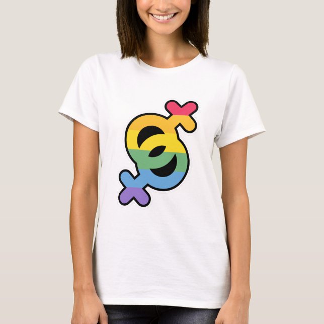 LGBT+Pride. Rainbow.     T-Shirt (Front)