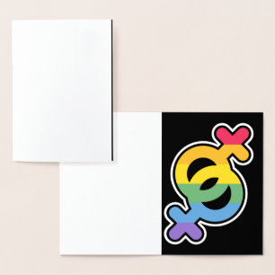 LGBT+Pride. Rainbow.     Thank You Card