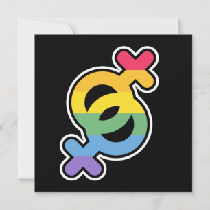 LGBT+Pride. Rainbow.     Thank You Card