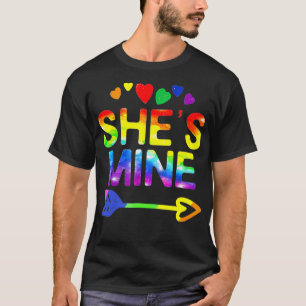 LGBT Pride She's Mine I'm Her Lesbian Couple Match T-Shirt