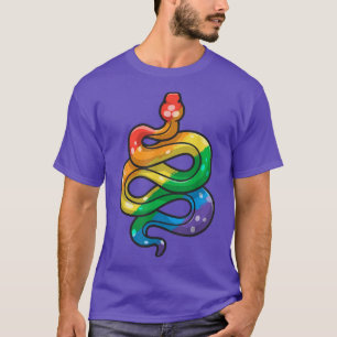 LGBT Pride Snake LGBTQ Flag Colours Gay Pride Stuf T-Shirt