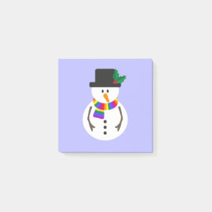 LGBT+ Pride Snowman Post-it Notes