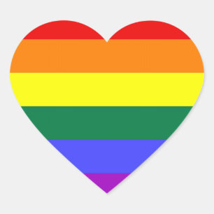 LGBT Pride Stickers (Heart)