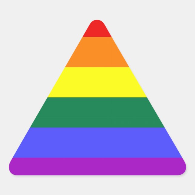 LGBT Pride Stickers (Triangle) (Front)