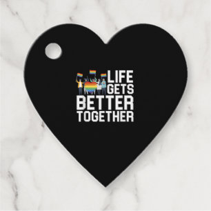 LGBT Pride Support Life Gets Better Together Inclu Favour Tags