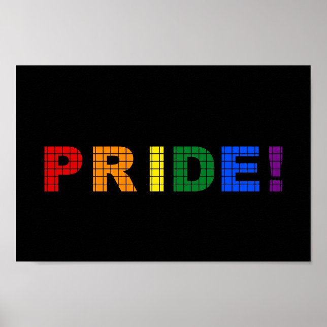 LGBT pride text sign (Front)