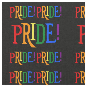 LGBT pride text sign Fabric