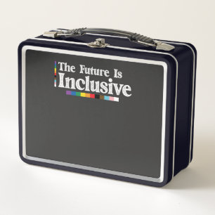 LGBT Pride The Future Is Inclusive Gay Lesbian Metal Lunch Box
