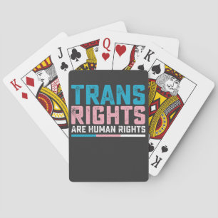 LGBT Pride Trans Rights Are Human Rights Playing Cards