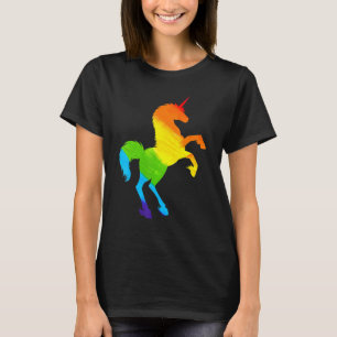 Lgbt Pride Unicorn Rainbow Flag Human Right Suppor T-Shirt
