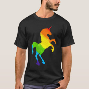 Lgbt Pride Unicorn Rainbow Flag Human Right Suppor T-Shirt