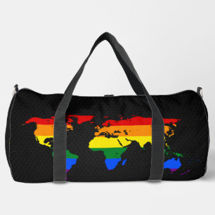 LGBT pride world map Duffle Bag