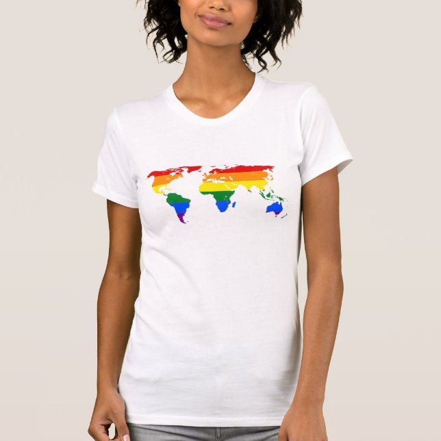 LGBT pride world map Tank Top (Front)