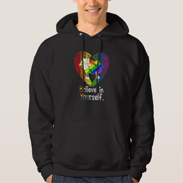 Lgbt Proud Lgbt Sheep Believe In Yourself Hoodie (Front)