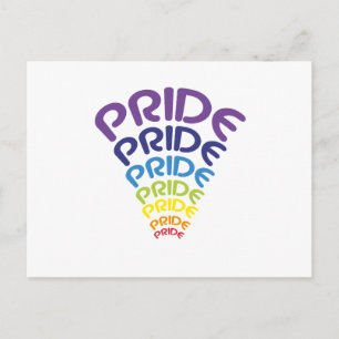 LGBT Purride  Gay Lesbian Pride Cat  Funny Gift Postcard