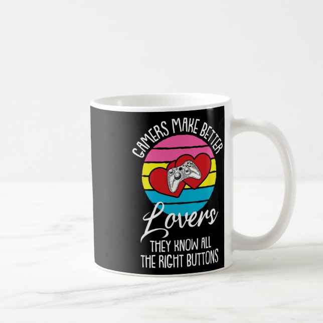 Lgbt-q Panual Pride Video Game Controller Gaming  Coffee Mug (Right)