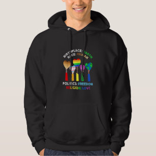 Lgbt Race Human Birthplace Earth Religion Love Hoodie