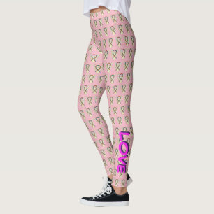 LGBT Rainbow Awareness Ribbon Custom Leggings
