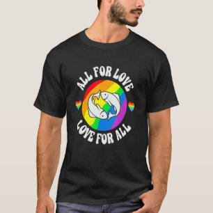 Lgbt Rainbow Cool Lip Heartbeat Gay Pride Lgbt Rai T-Shirt
