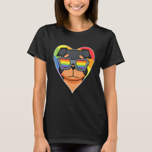 LGBT Rainbow   Dog Rottweiler   Gay Pride   Dog Ow T-Shirt