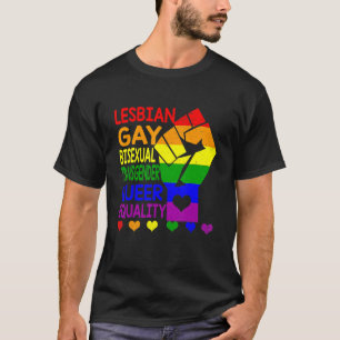 Lgbt Rainbow Fist Pride Month Merch Lgbtq Gay Prid T-Shirt