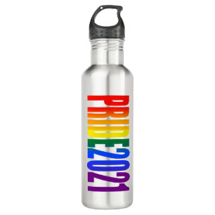 LGBT Rainbow Flag Colours LGBTQ Gay Pride 2021 710 Ml Water Bottle