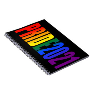 LGBT Rainbow Flag Colours LGBTQ Gay Pride 2021 Notebook