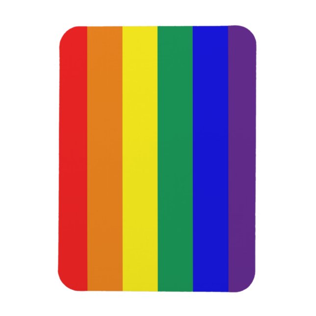 LGBT Rainbow Flag Magnet (Vertical)