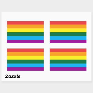 Lgbt Rainbow Flag Queer Rectangular Sticker