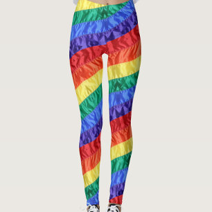 LGBT Rainbow flag rainbow stripe pride modern chic Leggings