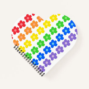 LGBT Rainbow Flowers Gay Pride Freedom & Equality Notebook