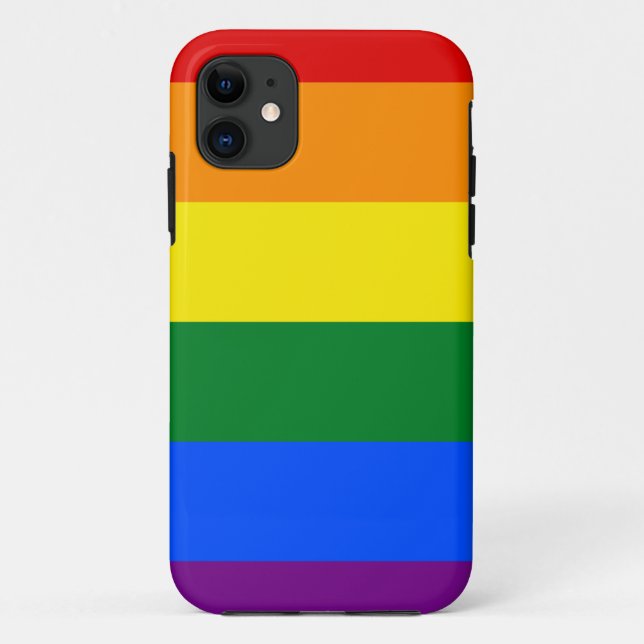 LGBT Rainbow Gay Pride Flag Case-Mate iPhone Case (Back)